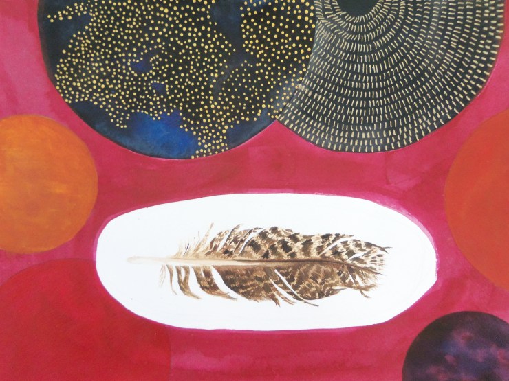 Ink Study, Acrylic ink, pen, acrylic paint, 11"x14", 2012