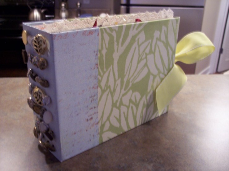 Kelsey's Memory Book, 8"x9"x4.5", 2011