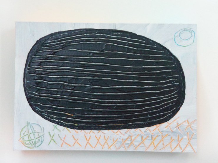 Untitled, 5"x7", Acrylic on wood panel, 2013