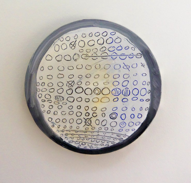 Hole Study, 8", Acrylic, 2013