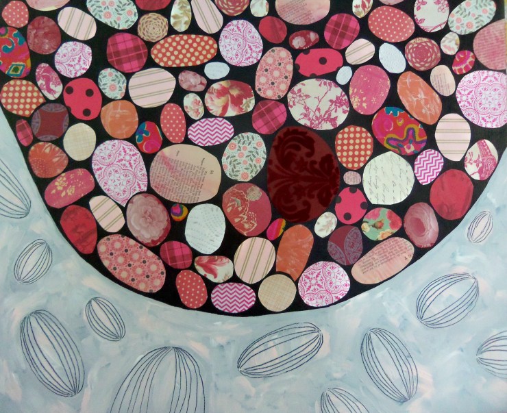 For Some Time Past, 20"x24", Mixed Media and Acrylic on Birch Panel, 2013