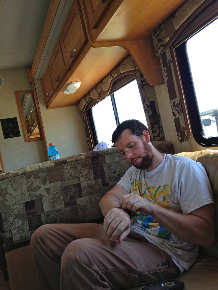 Cousin Robert, being chill as usual.