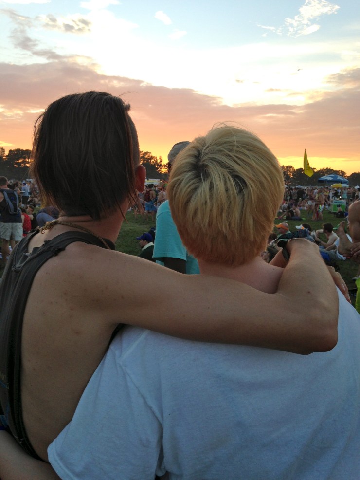 Beautiful sounds and beautiful colors shared with Brother at Alabama Shakes.