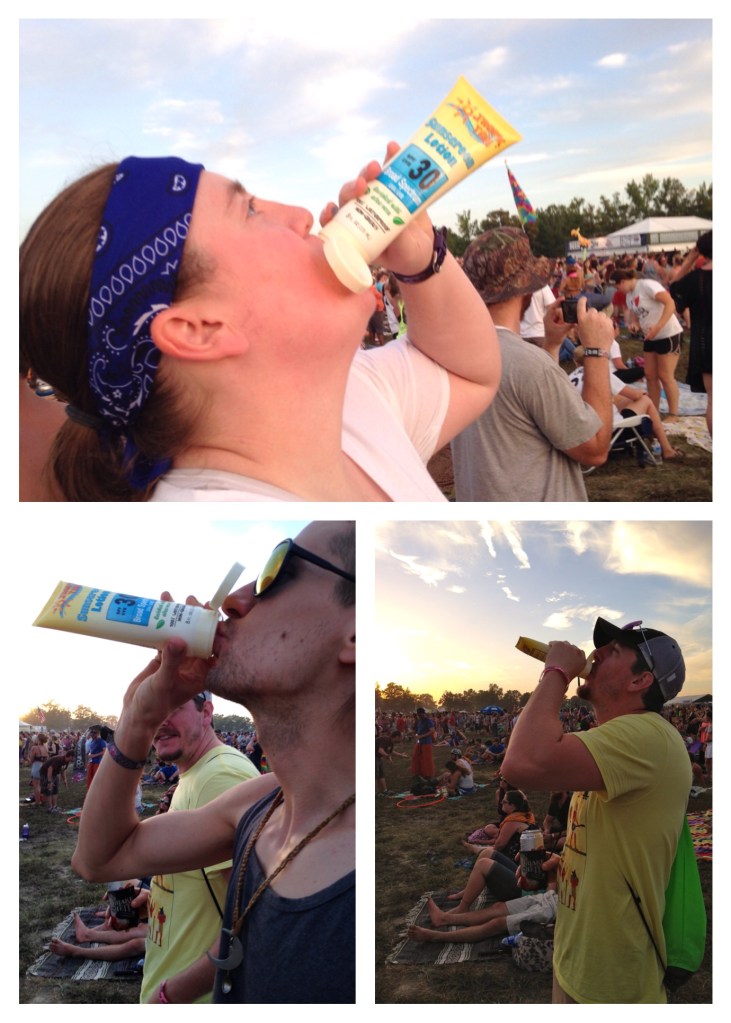 Wanna drink wine out of sunscreen flasks?  Yes, please!